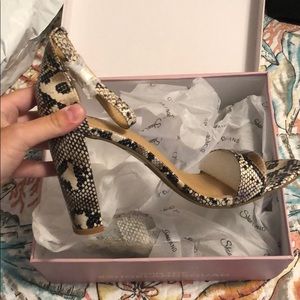 Snakeskin heels